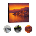 Sunset Coastal Canvas Wall Art Collection Rustic Framed Home Decor Gift