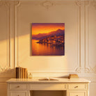 Sunset Coastal Canvas Wall Art Collection Rustic Framed Home Decor Gift