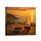 Mediterranean Sunset Canvas Art Collection Rustic Framed Home Decor Gift Series 2
