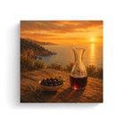 Mediterranean Sunset Canvas Art Collection Rustic Framed Home Decor Gift Series 2