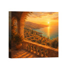 Mediterranean Sunset Canvas Art Collection Rustic Framed Home Decor Gift Series 2