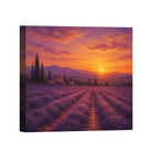 Sunset Landscape Canvas Wall Art Rustic Framed Home Decor Gift