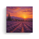 Sunset Landscape Canvas Wall Art Rustic Framed Home Decor Gift