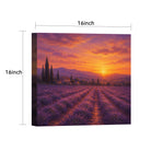 Sunset Landscape Canvas Wall Art Rustic Framed Home Decor Gift
