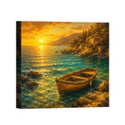 Mediterranean Sunset Canvas Art Collection Rustic Framed Home Decor Gift Series 2