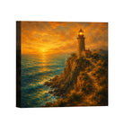 Mediterranean Sunset Canvas Art Collection Rustic Framed Home Decor Gift Series 2