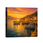 Mediterranean Sunset Canvas Art Collection Rustic Framed Home Decor Gift Series 2