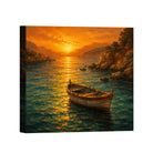 Coastal Sunset Canvas Art Collection Rustic Framed Home Decor Gift