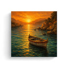 Coastal Sunset Canvas Art Collection Rustic Framed Home Decor Gift