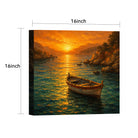 Coastal Sunset Canvas Art Collection Rustic Framed Home Decor Gift