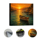 Coastal Sunset Canvas Art Collection Rustic Framed Home Decor Gift