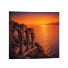 Coastal Sunset Canvas Art Collection Rustic Framed Home Decor Gift