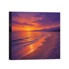 Coastal Sunset Canvas Art Collection Rustic Framed Home Decor Gift