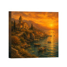 Coastal Sunset Canvas Art Collection Rustic Framed Home Decor Gift