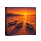 Sunset Coastal Canvas Wall Art Collection Rustic Framed Home Decor Gift