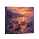 Mediterranean Sunset Canvas Art Collection Rustic Framed Home Decor Gift