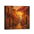 Mediterranean Sunset Canvas Art Collection Rustic Framed Home Decor Gift