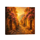 Mediterranean Sunset Canvas Art Collection Rustic Framed Home Decor Gift