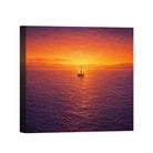 Sunset Coastal Canvas Wall Art Collection Rustic Framed Home Decor Gift