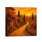 Tuscan Sunset Canvas Art Collection Rustic Framed Home Decor Gift