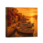 Tuscan Sunset Canvas Art Collection Rustic Framed Home Decor Gift