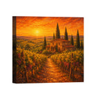 Tuscan Sunset Canvas Art Collection Rustic Framed Home Decor Gift