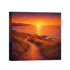 Sunset Coastal Canvas Wall Art Collection Rustic Framed Home Decor Gift