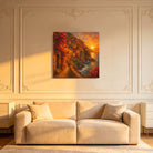 Mediterranean Sunset Canvas Art Collection Rustic Framed Decor Gift