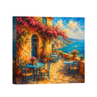 Mediterranean Sunset Canvas Art Collection Rustic Framed Decor Gift