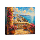Mediterranean Sunset Canvas Art Collection Rustic Framed Decor Gift