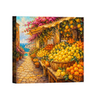 Mediterranean Sunset Canvas Art Collection Rustic Framed Decor Gift