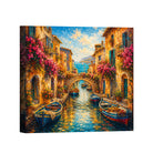 Mediterranean Sunset Landscape Canvas Art Collection Rustic Framed Home Decor Gift