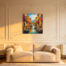 Mediterranean Sunset Landscape Canvas Art Collection Rustic Framed Home Decor Gift