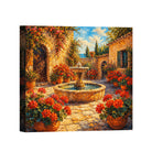 Mediterranean Sunset Landscape Canvas Art Collection Rustic Framed Home Decor Gift