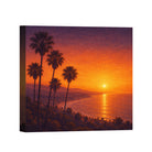 Sunset Coastal Canvas Wall Art Collection Rustic Framed Home Decor Gift