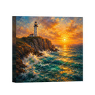 Mediterranean Sunset Canvas Art Collection Rustic Framed Home Decor Gift Series 1