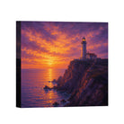 Sunset Coastal Canvas Wall Art Collection Rustic Framed Home Decor Gift