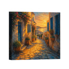 Mediterranean Sunset Canvas Art Collection Rustic Framed Home Decor Gift Series 1