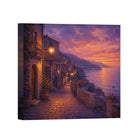Mediterranean Sunset Canvas Art Collection Rustic Framed Home Decor Gift Series 1