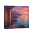 Mediterranean Sunset Canvas Art Collection Rustic Framed Home Decor Gift Series 1