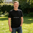 Men's Cotton Slogan Graphic Short Sleeve Crew Neck T-Shirt for Casual Daily Wear
