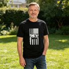 Men's Premium Cotton SOLVE Letter Print Crew Neck T-Shirt for Casual Daily Wear