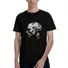 Men's Premium Cotton Nature Landscape Graphic T-Shirt Mountain Night Sky Casual Tee