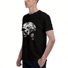 Men's Premium Cotton Nature Landscape Graphic T-Shirt Mountain Night Sky Casual Tee