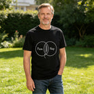 Men's Premium Cotton Pizza and Nap Venn Diagram Graphic T-Shirt Casual Everyday Tee