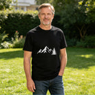 Men's Cotton Fishing Rod Graphic Crew Neck T-Shirt for Outdoor Casual Summer Wear