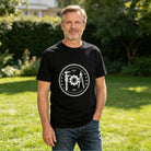 Men's Cotton Engineer Gear Graphic Crew Neck T-Shirt for Industrial Daily Casual Wear
