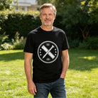 Men's Cotton Engineer Gear Graphic Crew Neck T-Shirt for Industrial Daily Casual Wear