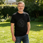 Men's Cotton Engineer Gear Graphic Crew Neck T-Shirt for Industrial Daily Casual Wear