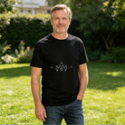 Men's Cotton Father and Daughters Heart Graphic T-Shirt Casual Family Everyday Tee